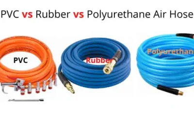 PVC vs caucho vs poliuretano vs manguera de aire híbrida: ventajas y desventajas